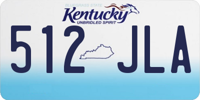 KY license plate 512JLA