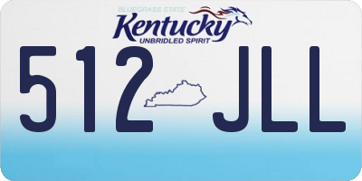 KY license plate 512JLL