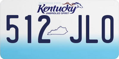 KY license plate 512JLO