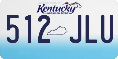 KY license plate 512JLU