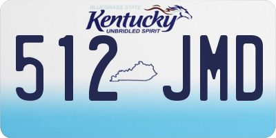 KY license plate 512JMD