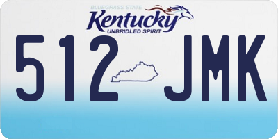 KY license plate 512JMK