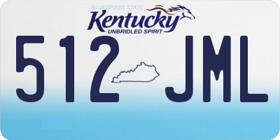 KY license plate 512JML