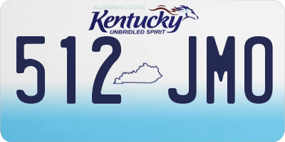 KY license plate 512JMO