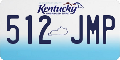 KY license plate 512JMP