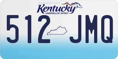 KY license plate 512JMQ