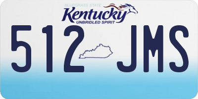 KY license plate 512JMS