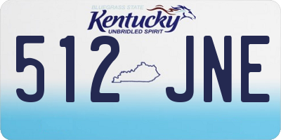 KY license plate 512JNE