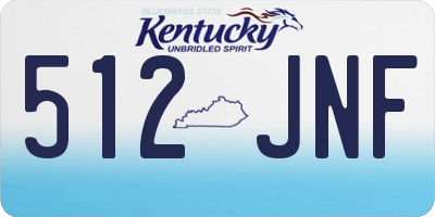 KY license plate 512JNF