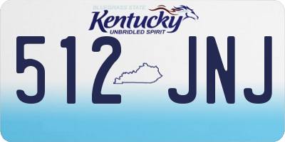 KY license plate 512JNJ