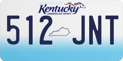 KY license plate 512JNT