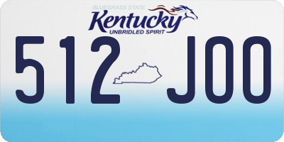 KY license plate 512JOO