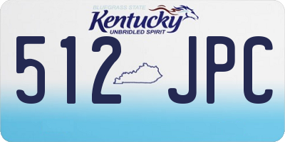 KY license plate 512JPC