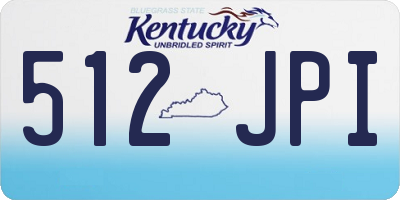 KY license plate 512JPI