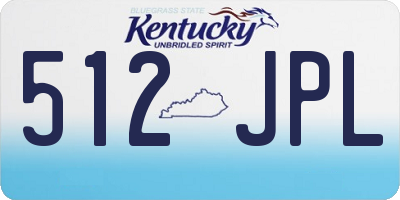 KY license plate 512JPL