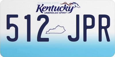 KY license plate 512JPR