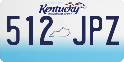 KY license plate 512JPZ