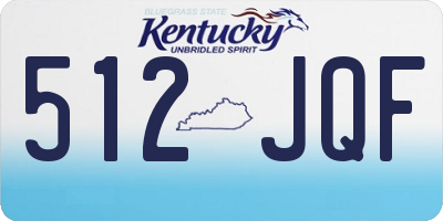 KY license plate 512JQF