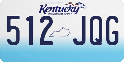 KY license plate 512JQG