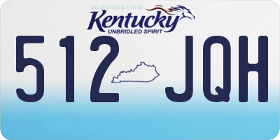 KY license plate 512JQH