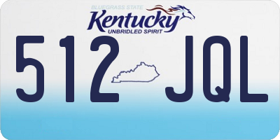 KY license plate 512JQL