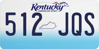 KY license plate 512JQS