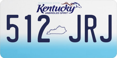 KY license plate 512JRJ