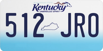 KY license plate 512JRO