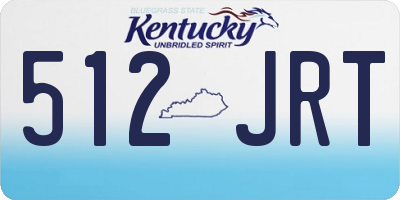 KY license plate 512JRT