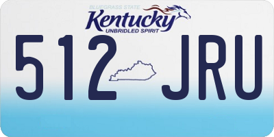 KY license plate 512JRU