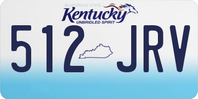 KY license plate 512JRV