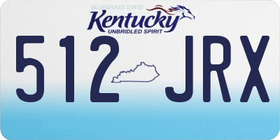 KY license plate 512JRX