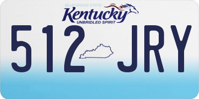 KY license plate 512JRY