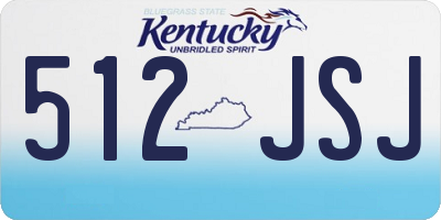 KY license plate 512JSJ