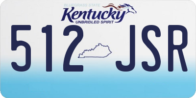 KY license plate 512JSR