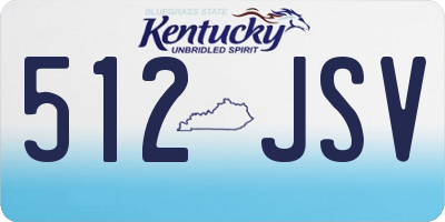 KY license plate 512JSV