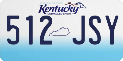 KY license plate 512JSY