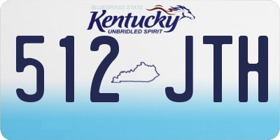KY license plate 512JTH