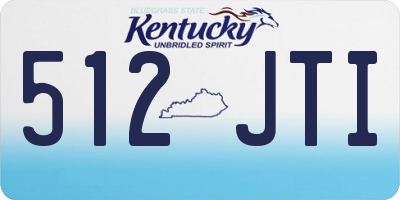 KY license plate 512JTI
