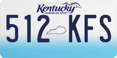 KY license plate 512KFS