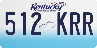 KY license plate 512KRR