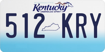 KY license plate 512KRY