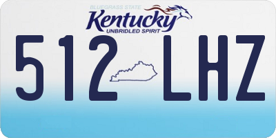 KY license plate 512LHZ