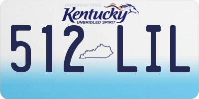 KY license plate 512LIL