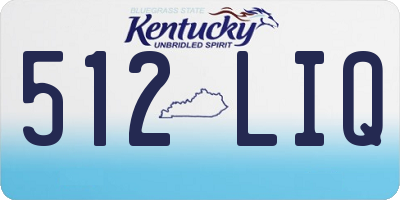 KY license plate 512LIQ