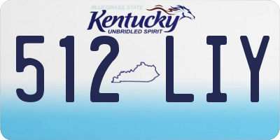 KY license plate 512LIY