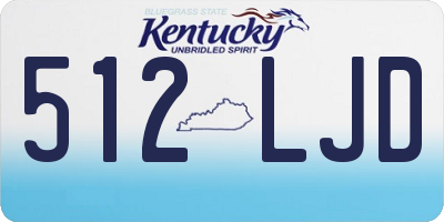 KY license plate 512LJD