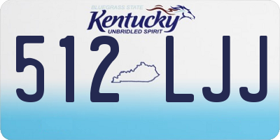 KY license plate 512LJJ