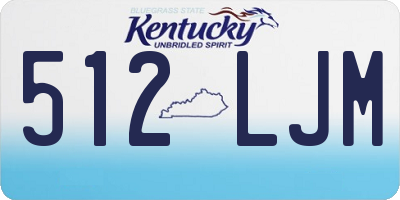KY license plate 512LJM