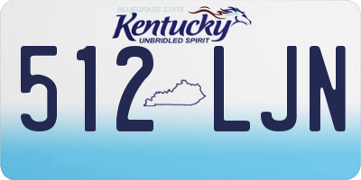 KY license plate 512LJN